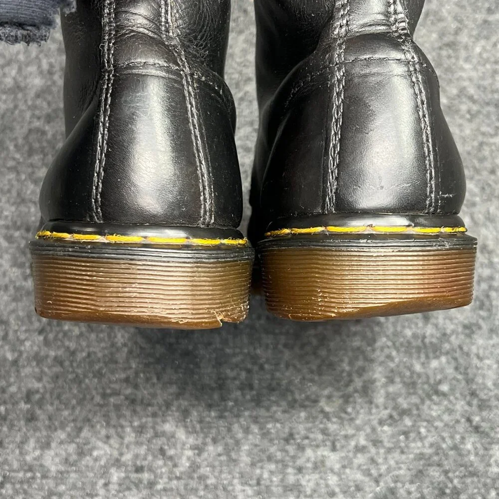Dr.‎ Martens 1460 Ben Boots Mens Sz 10 Black Smooth Leather Made In England Lace